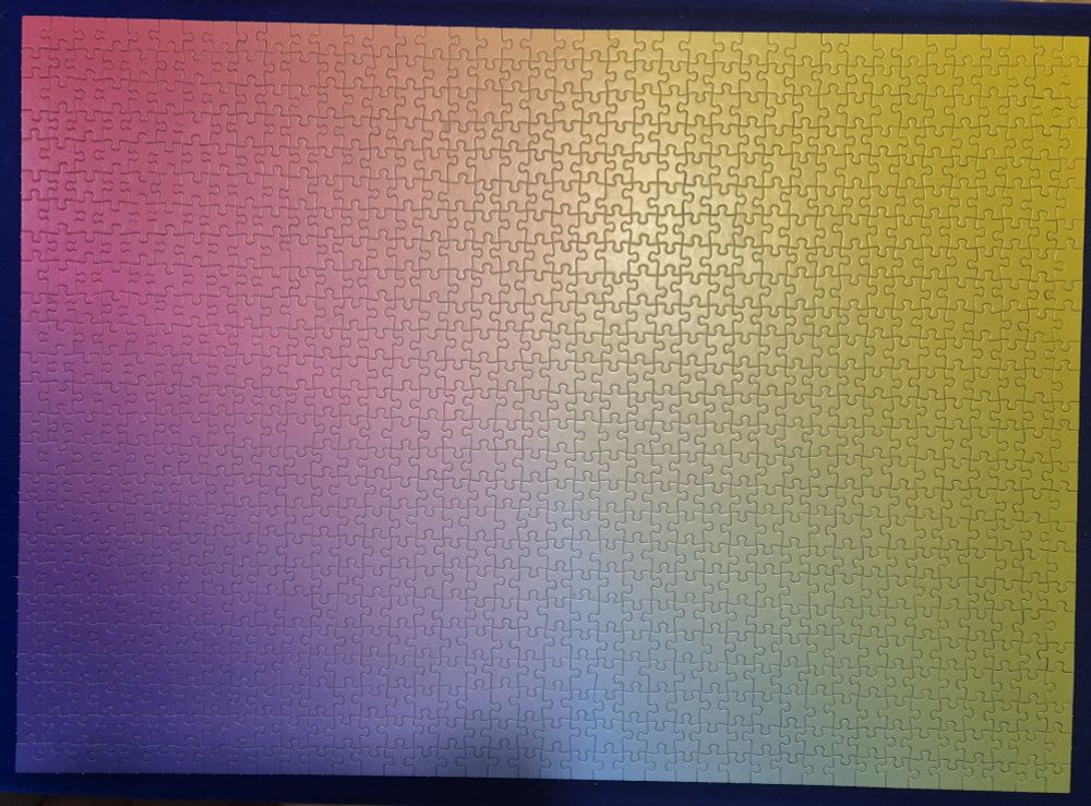A gradient jigsaw puzzle