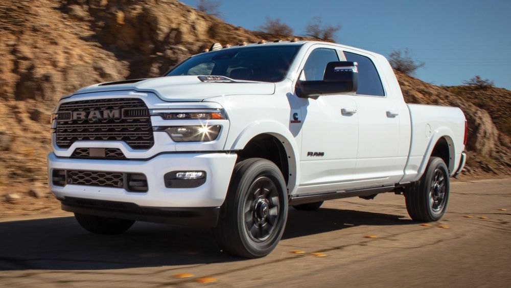 Picture of a comically huge truck.