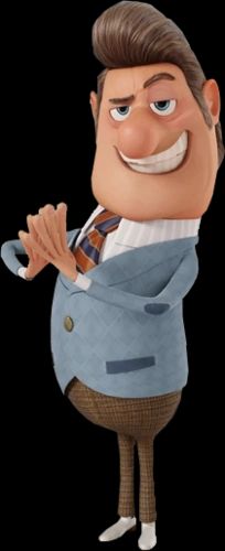 Prefeito do filme animado Ta chovendo hamburguer.