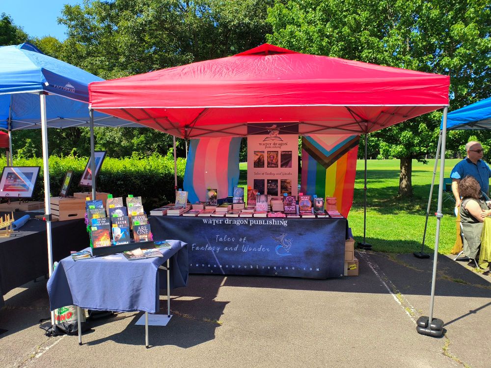 vendor tent for water dragon publishing