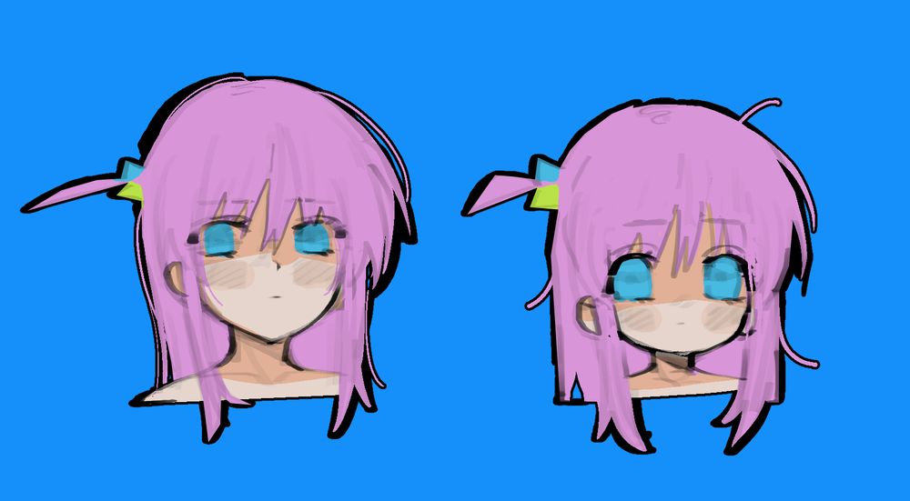 normal bocchi and super deformed bocchi