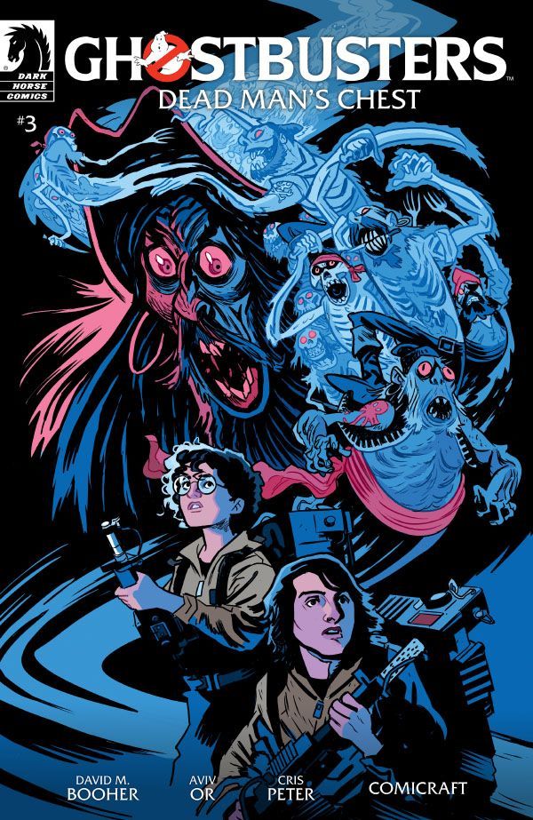 Base cover of Ghostbusters: Dead Man's Chest issue #3, illustrated Matt Smith