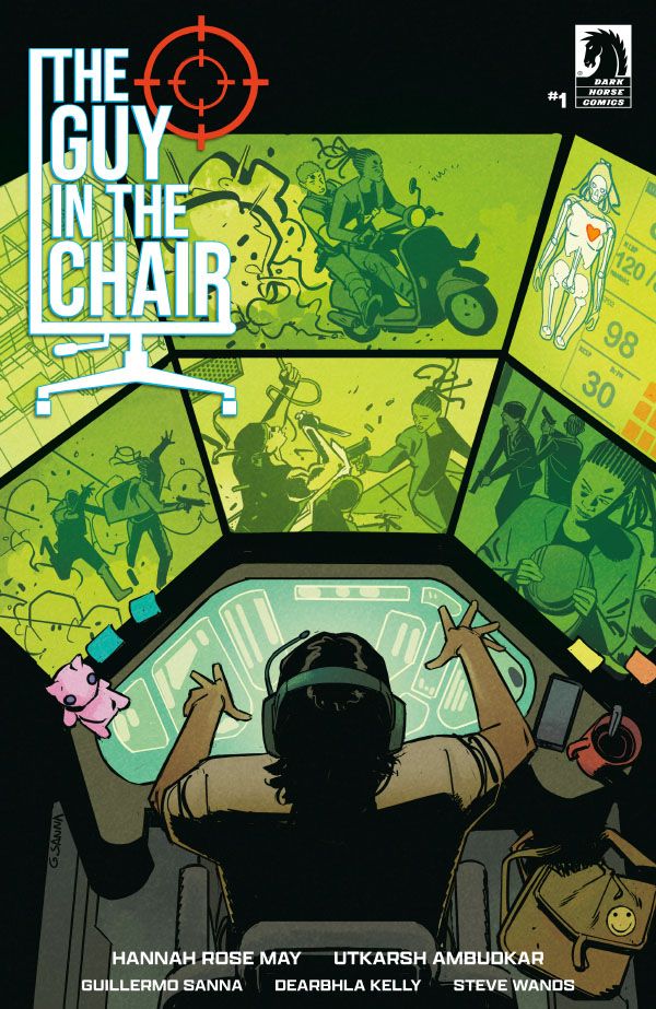 Cover of The Guy in the Chair issue #1, illustrated by Guillermo Sanna with Dearbhla Kelly