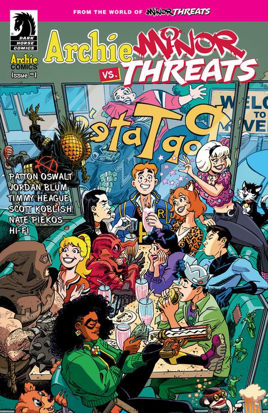 Variant cover of Archie vs Minor Threats #1, illustrated by Scott Koblish