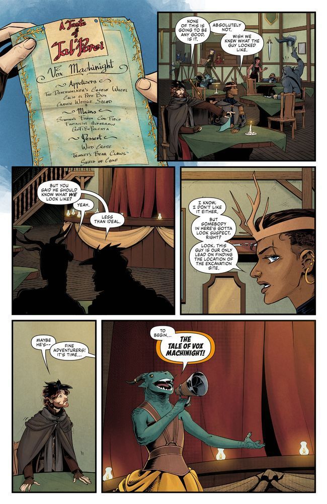 Page from the Free Comic Book Day 2025 (General) Critical Role story