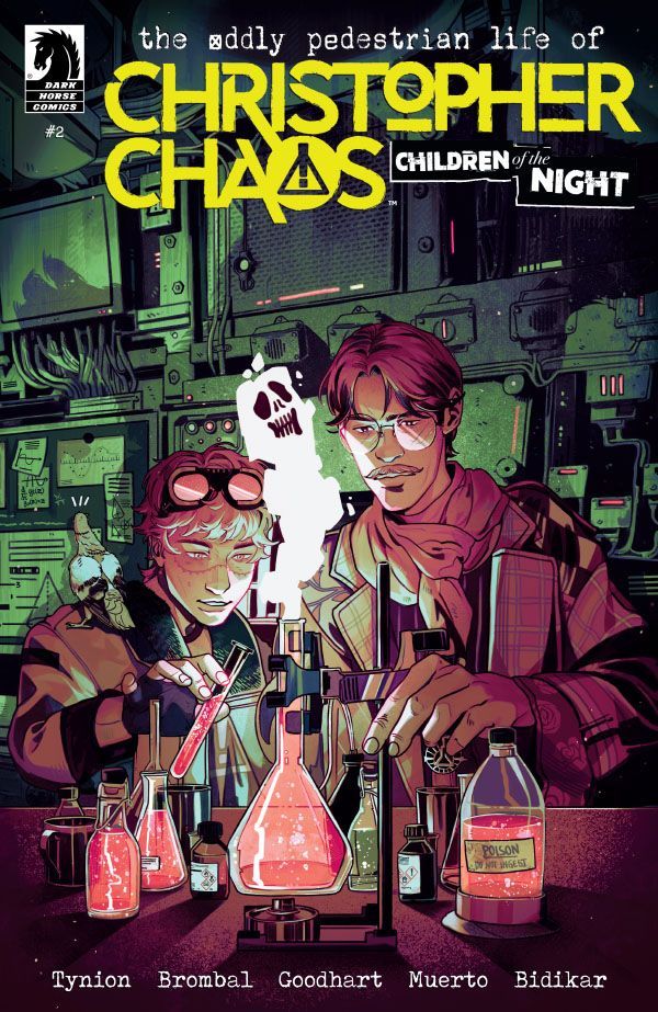 Base cover of The Oddly Pedestrian Life of Christopher Chaos: Children of the Night issue #2, illustrated by Noah Dao