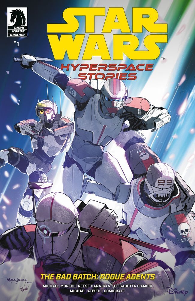 Variant cover of Star Wars: Hyperspace Stories: The Bad Batch—Rogue Agents issue #1, illustrated by Reese Hannigan