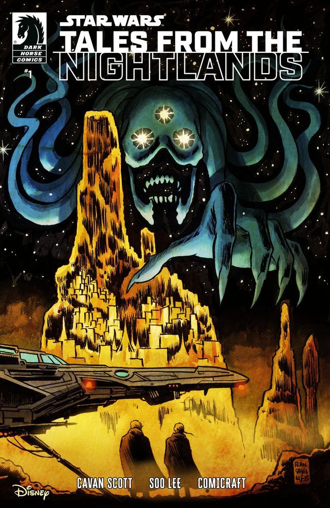 Base cover of  Star Wars: Tales from the Nightlands #1 with illustration from Francesco Francavilla