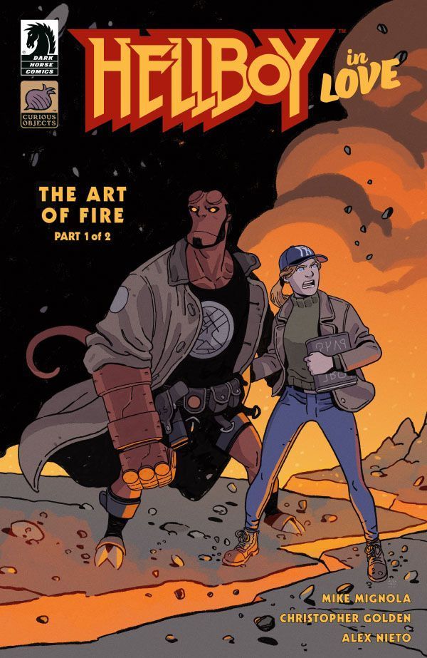 Cover of Hellboy in Love: The Art of Fire issue #1, illustrated by Alex Nieto