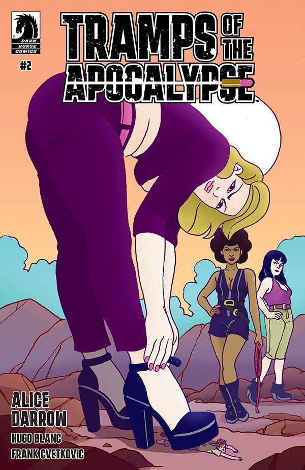 Cover of Tramps of the Apocalypse issue #2, illustrated by Alice Darrow