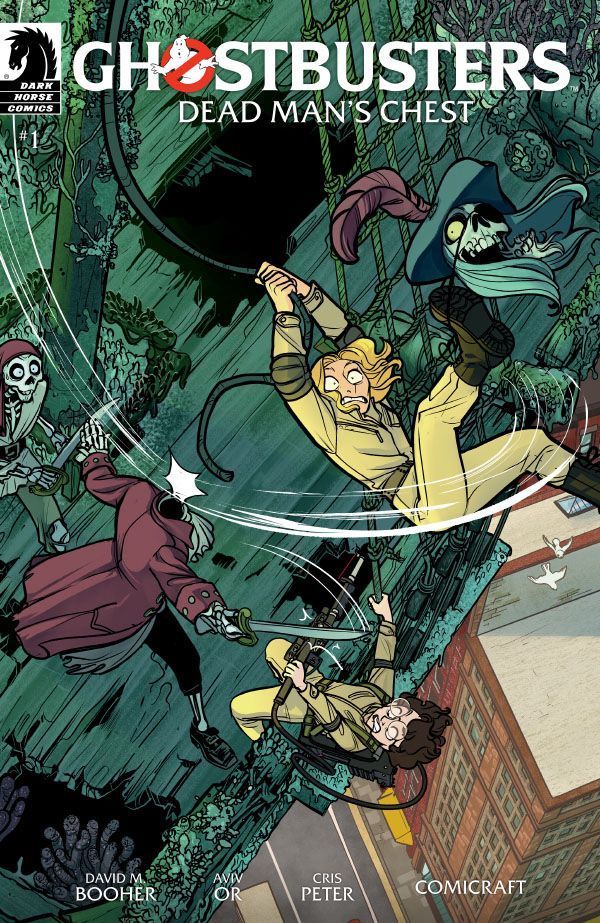 Variant cover of Ghostbusters: Dead Man's Chest issue #1, illustrated by Max Sarin