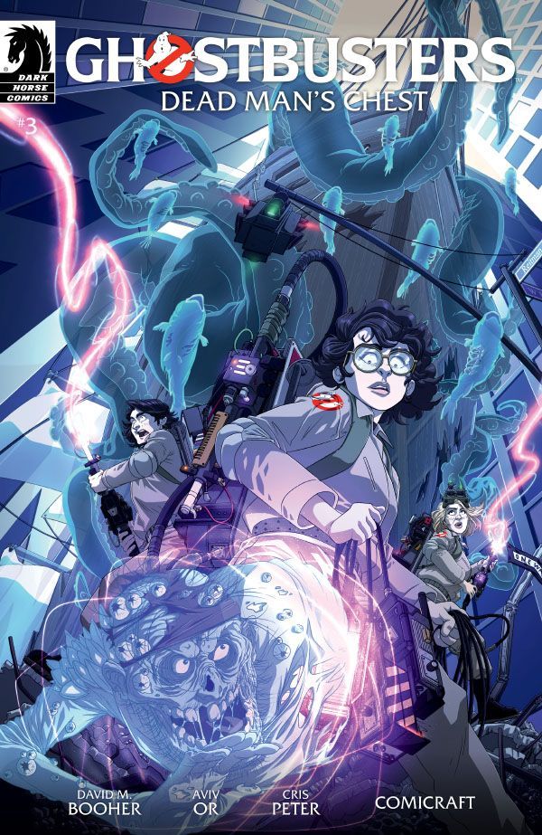 Variant cover of Ghostbusters: Dead Man's Chest #3, illustrated John Yurcaba