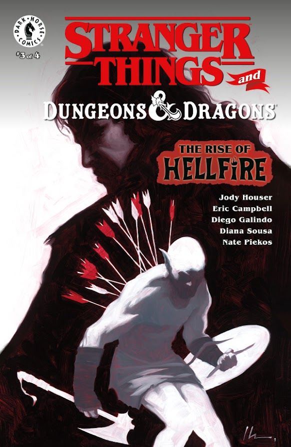 Variant cover of Stranger Things and Dungeons & Dragons: The Rise of Hellfire issue #3, illustrated by Jeremy Wilson