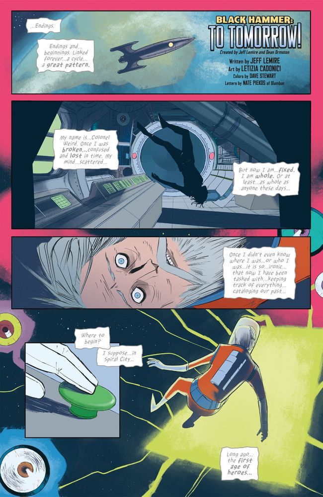 Page from the Free Comic Book Day 2025 (General) Black Hammer story