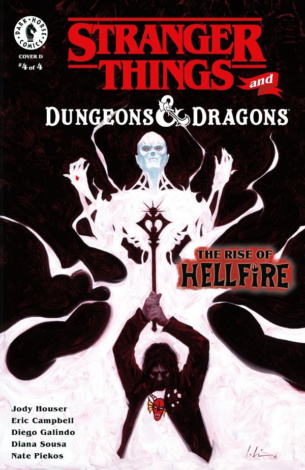 Variant cover of Stranger Things and Dungeons & Dragons: The Rise of Hellfire issue #4, illustrated by Jeremy Wilson