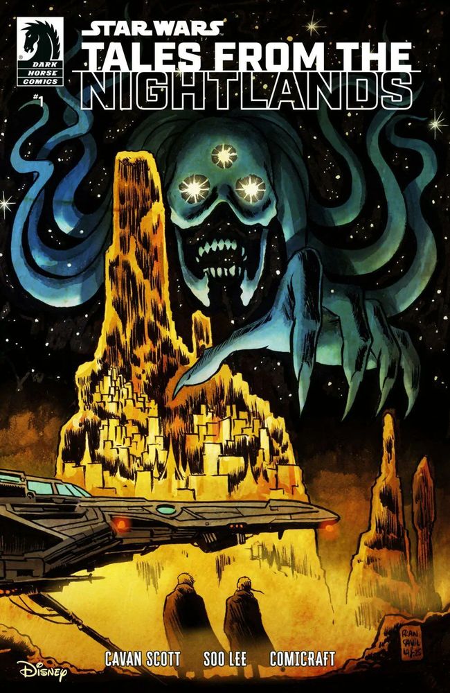 Base cover of  Star Wars: Tales from the Nightlands #1 with illustration from Francesco Francavilla