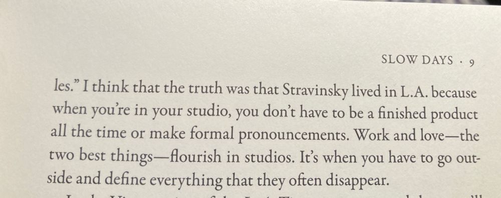excerpt from slow days, fast company (eve babitz)