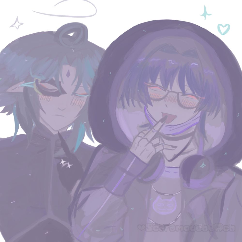 scara showing that xiao is married to him