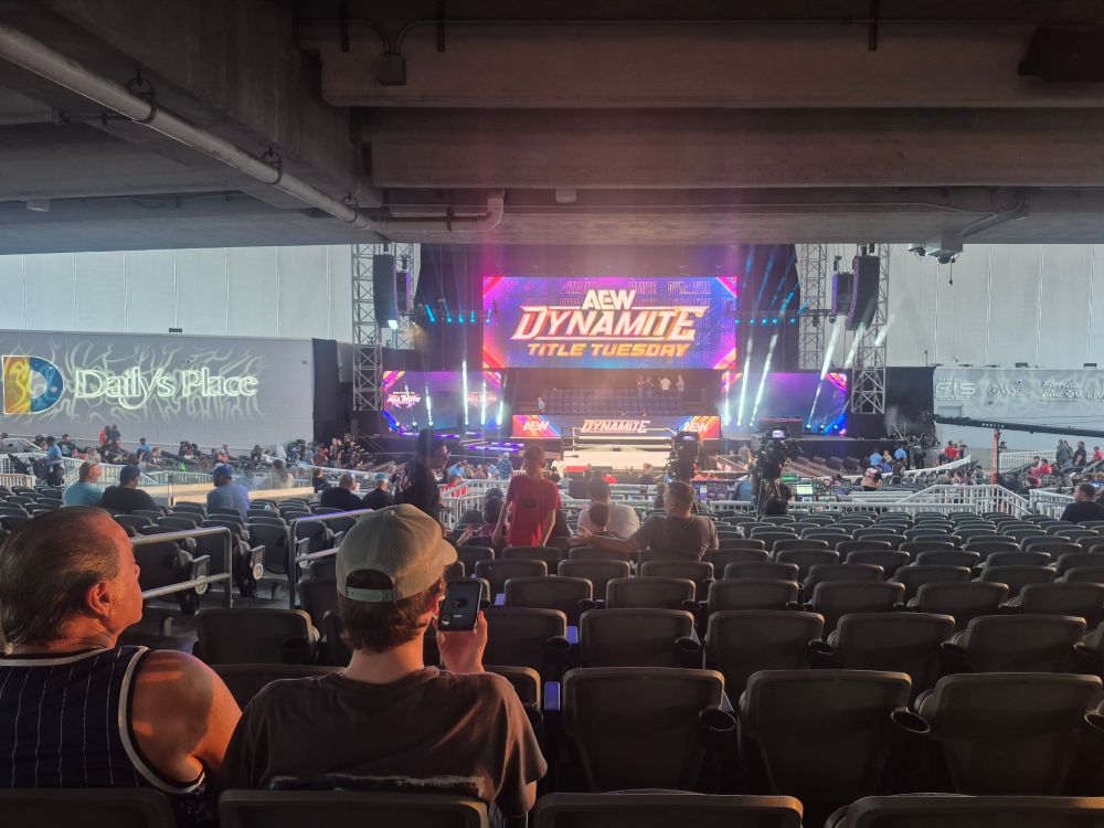 Sitting within the stands at Daily's Place for AEW Title Tuesday!
