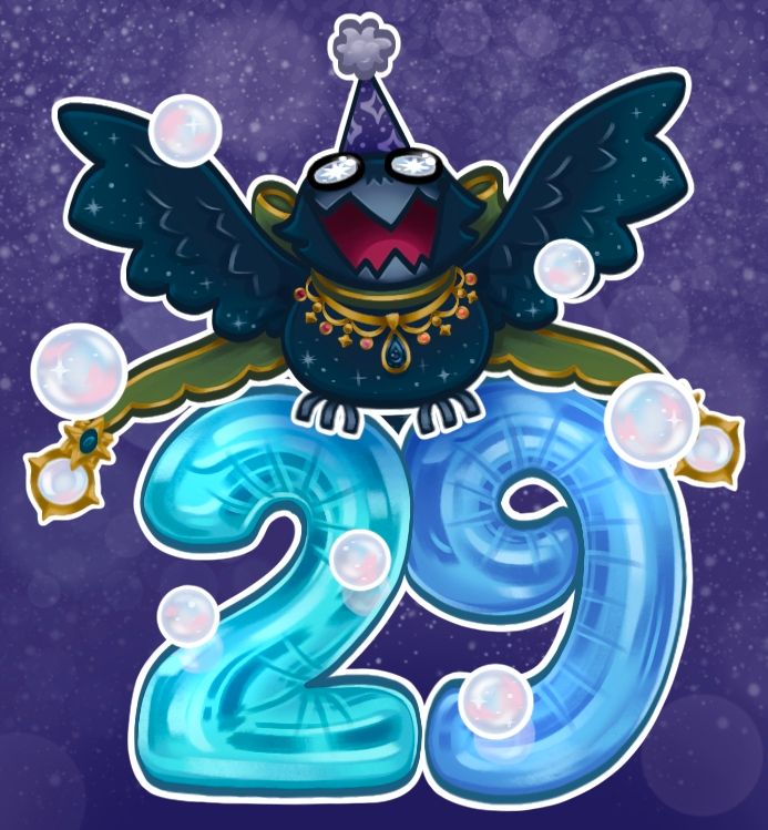 Silly crow celebrates 29th birthday!