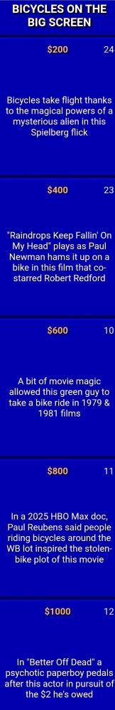 A category from the Double Jeopardy round that aired on 9/8/2025.