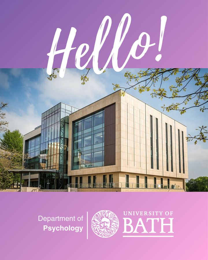 Photo of 10 West, the Department of Psychology with the words 'hello' and the department logo