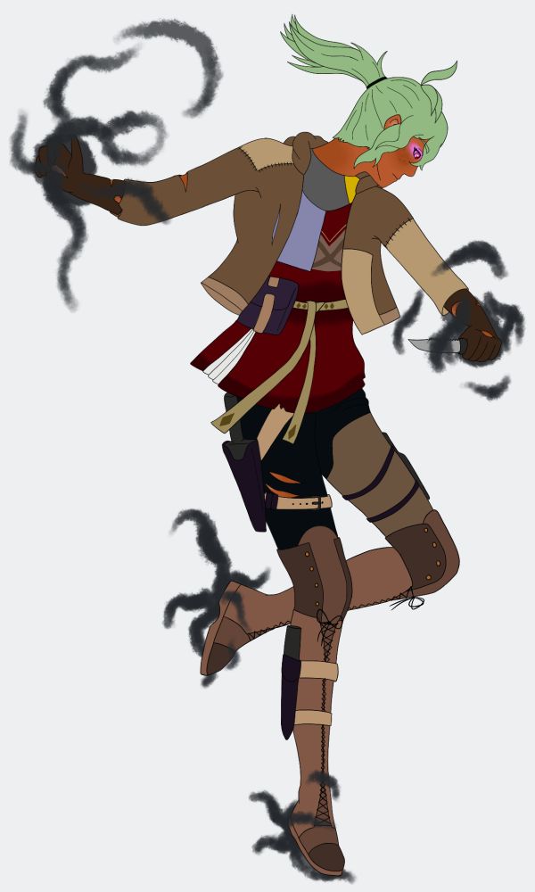 Collei from Genshin Impact in a mafia au where she joins the House of the Hearth and learns to control the god remnants.