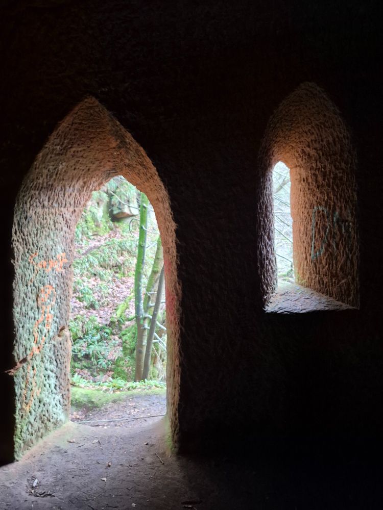 View from the interior of Wallace's Cave 