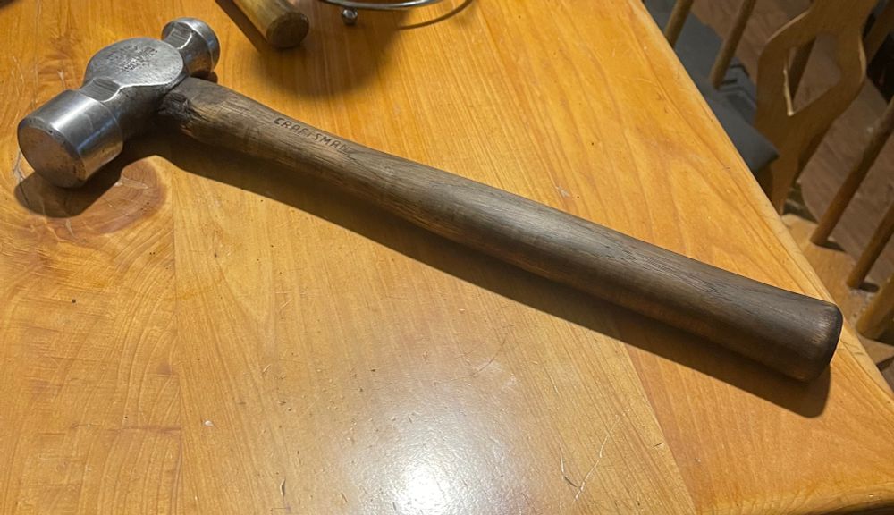 The stain I used I made out of vinegar, coffee grounds, and steel wool. Hand rub satin finish polyurethane finish.