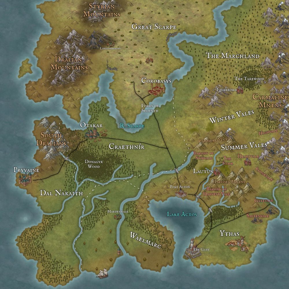 Yet another inkarnate fantasy map