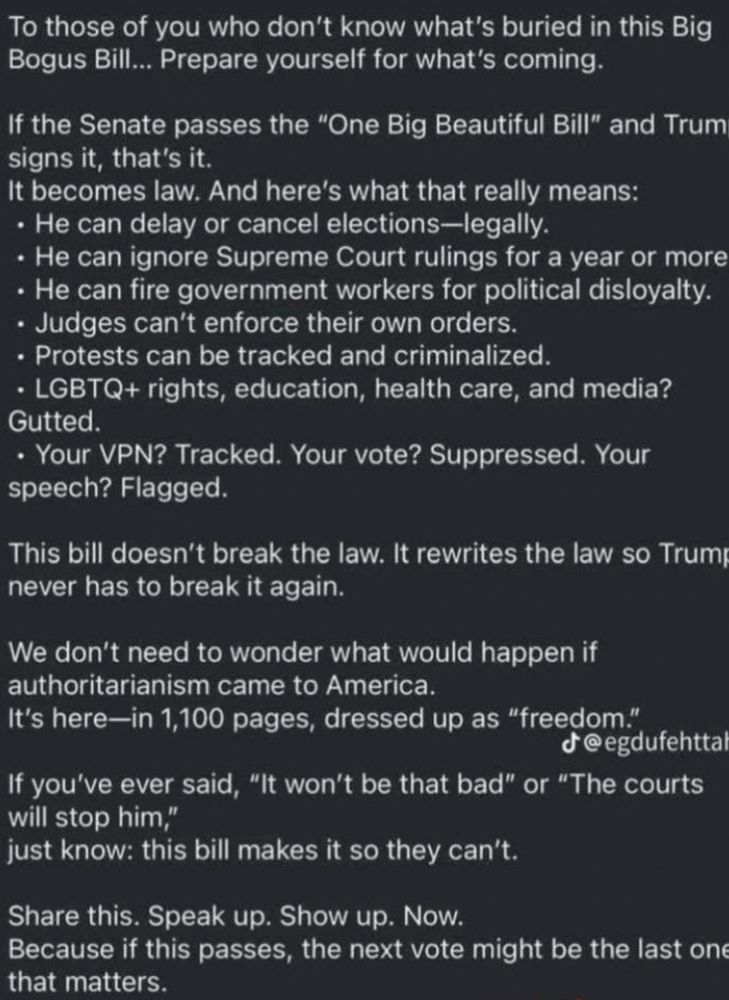 Meme outlining what's in Donald's bill other than tax cuts. Like delaying or canceling elections..