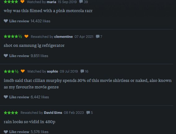 letterboxd reviews of 28 Days Later