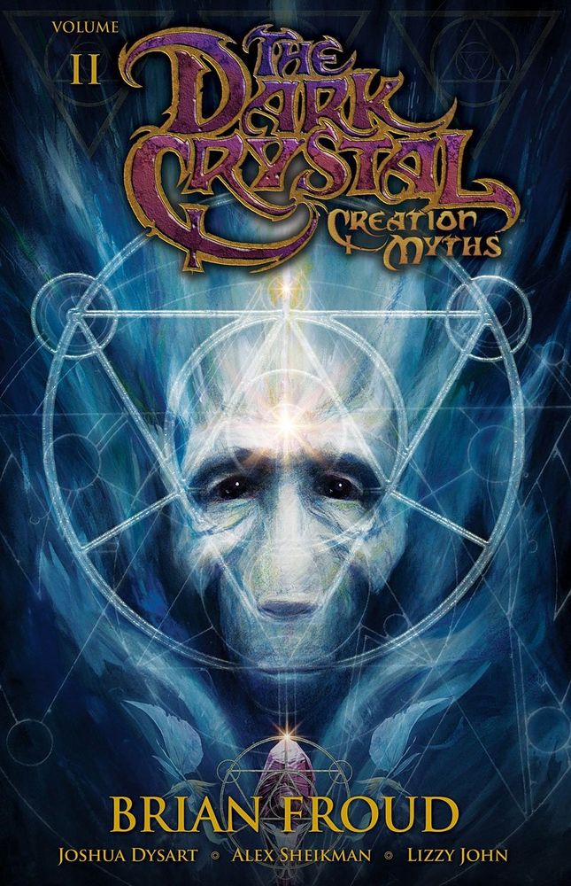Cover of the 2nd volume, shows the face of an urskek framed by yet another magical circle with a triangle within.