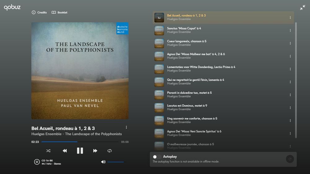 qobuz playing "The Landscape of the Polyphonists" by Huelgas Ensemble • Paul Van Nevel
