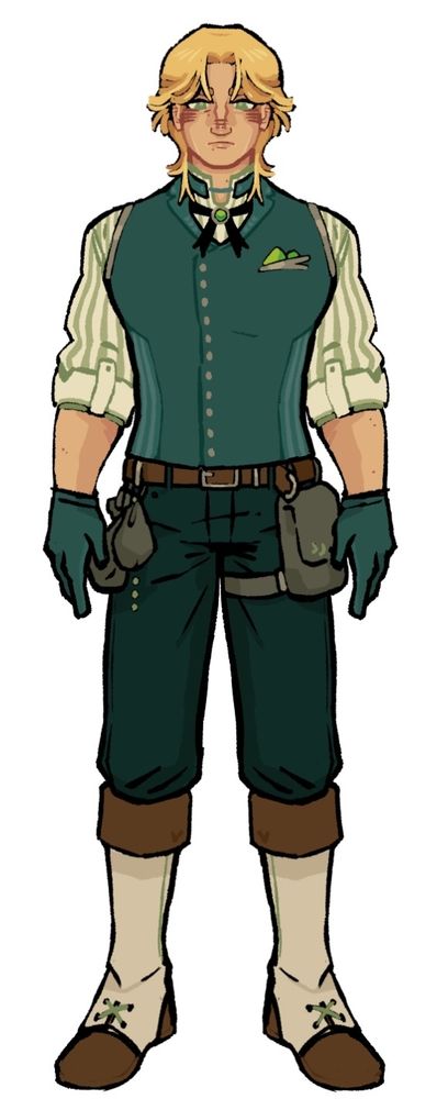 A full body ref of Darwyn. Interestingly enough, I don't really like how I did his face here. I much prefer the first image's face.