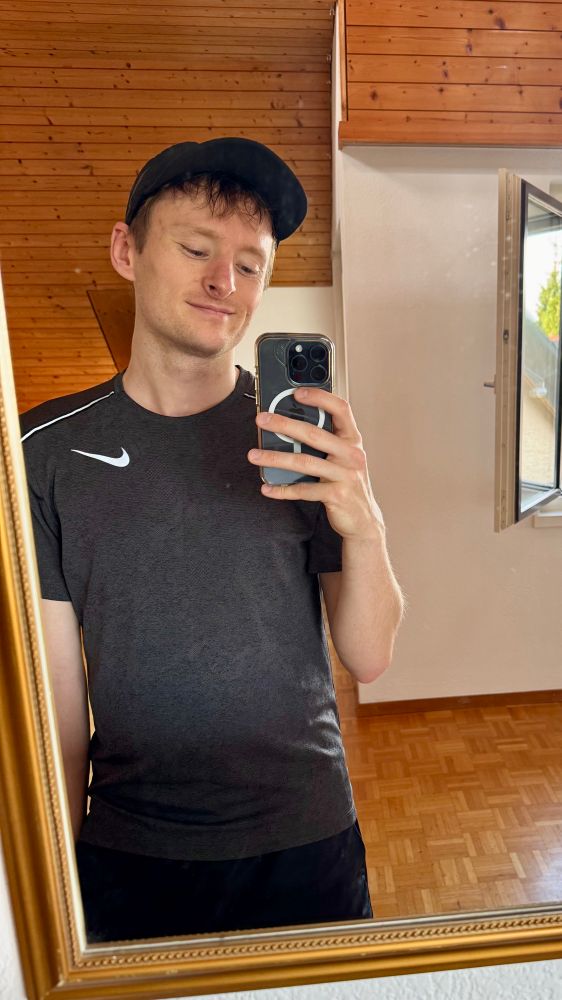 Post run selfie in Nike running attire