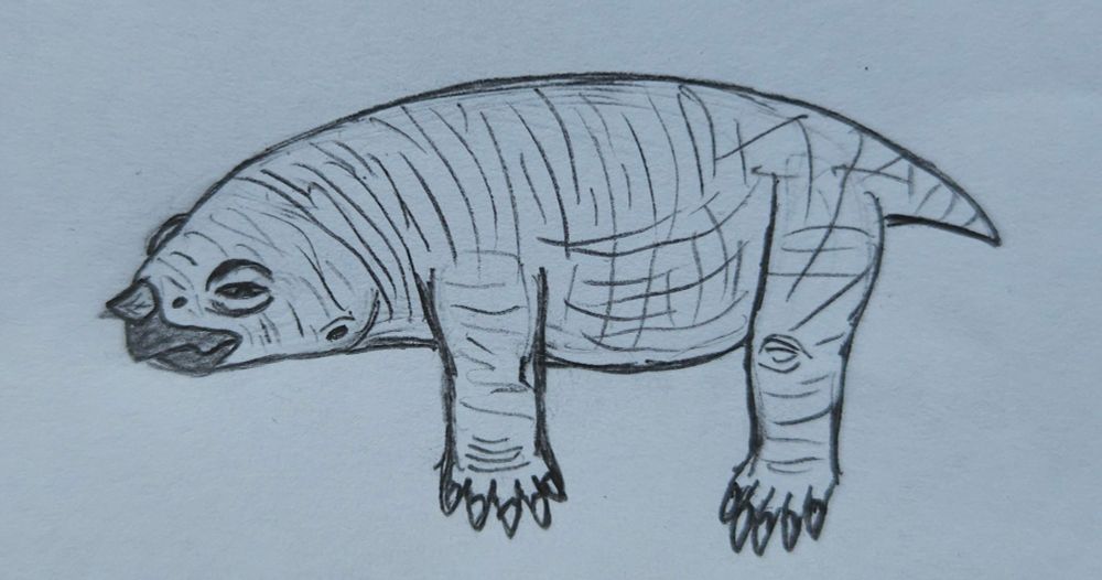 Speculative baby placerias with egg tooth
