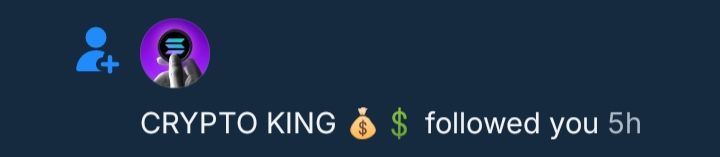 Some crypto bot followed me