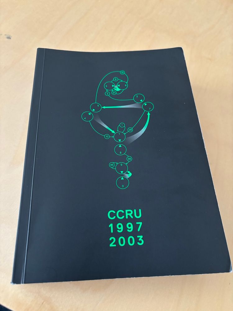 The cover of the Collected Writings of the Cybernetic Culture Research Unit, 1997-2003. There is no author. 