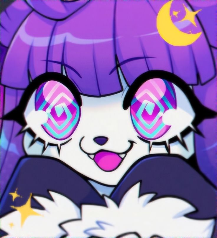 Icon of a ghost puppy with purple hair, smiles at you happily.

Paws are raised in front of their face cutely, the jacket covers them for maximum kawaii effect