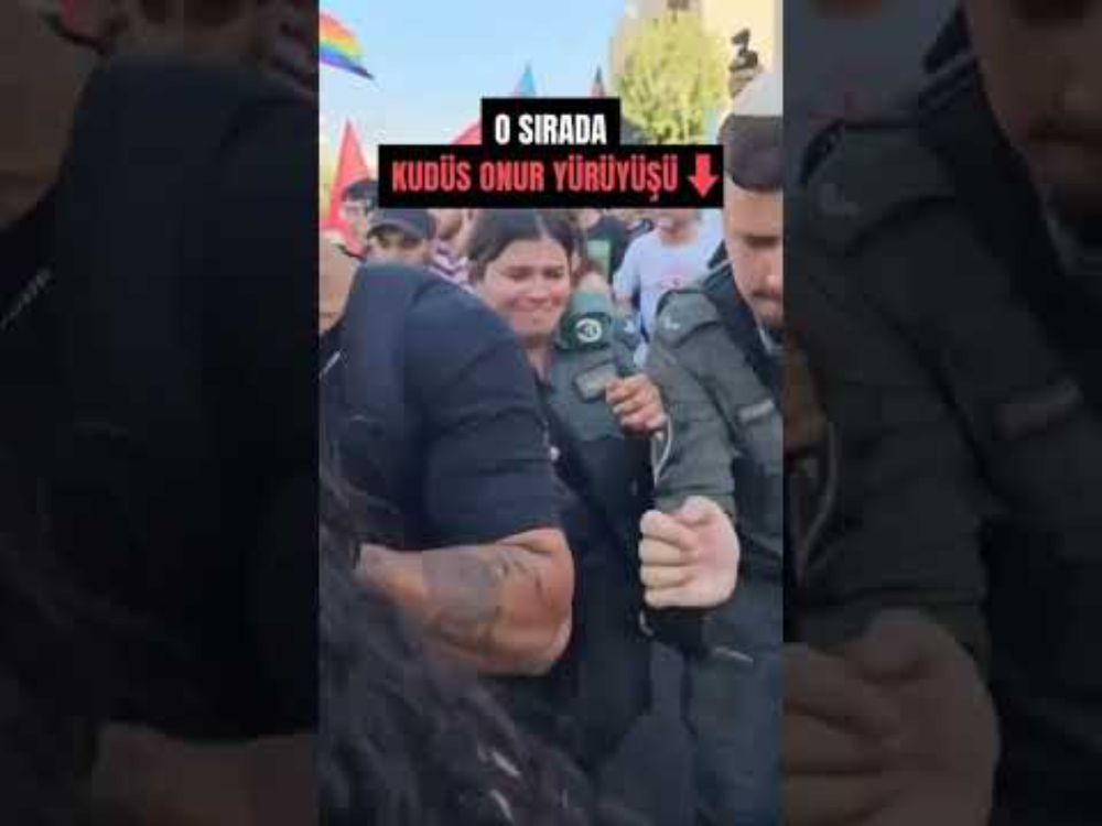 İsrail polisi, Kudüs Onur Yürüyüşü’nde soykırım karşıtı LGBTİ+’lara saldırdı #gazze #israil #lgbtiq
