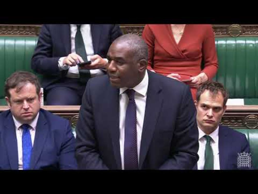 David Lammy announces sanctions on Israeli settlers and end of UK-Israel trade talks  20 May 25