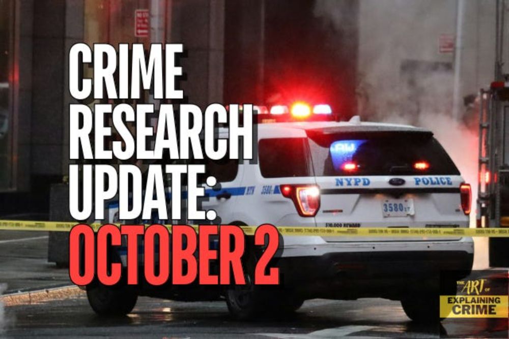 Crime Research Update: October 2