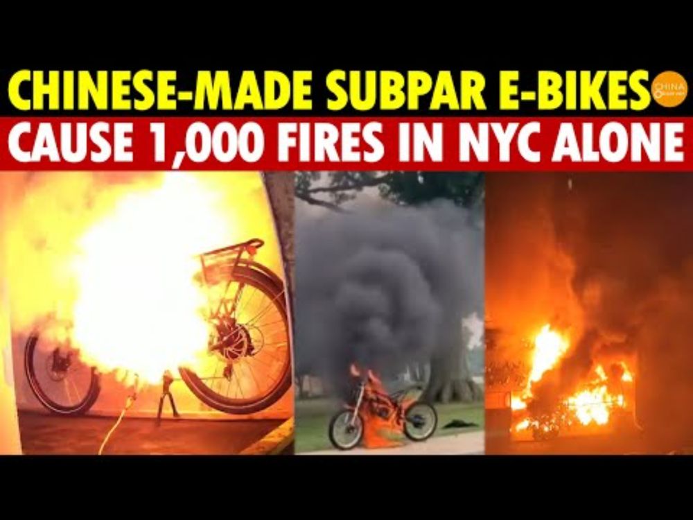Chinese-Made E-Bikes and Scooters Frequently Catch Fire in the US, Over 1,000 Fires in NYC Alone