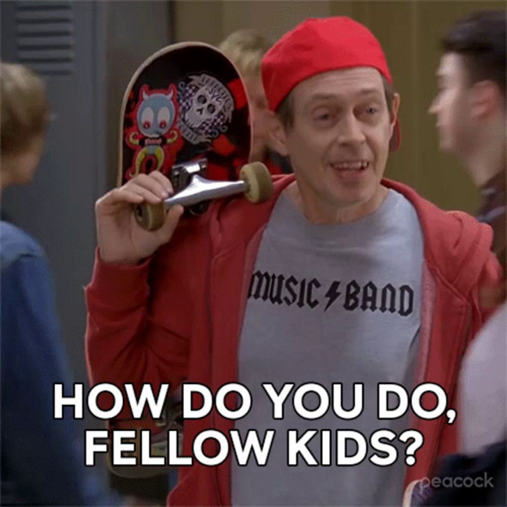 How Do You Do Fellow Kids Steve Buscemi GIF