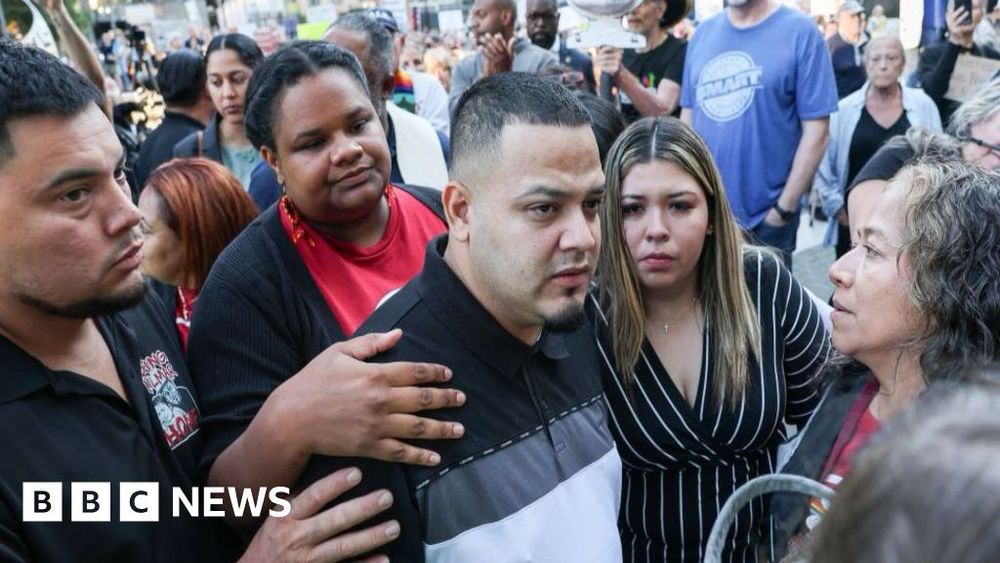 Kilmar Abrego Garcia is taken into custody in Baltimore as his lawyers say he may be sent to Uganda.