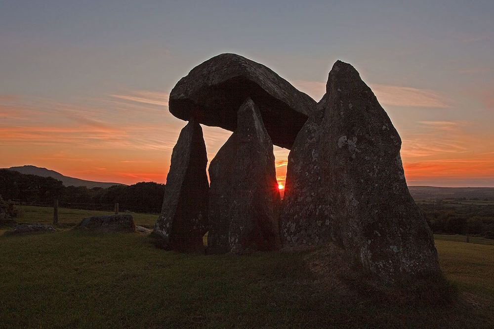 Photo of the dolmen known as Pentre Ifan