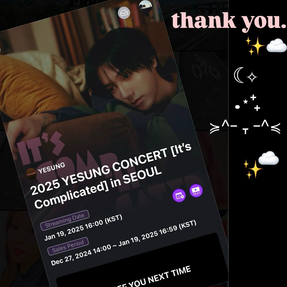 Screenshot of the Beyond Live app right after the online concert by Yesung wrapped up last night. 
