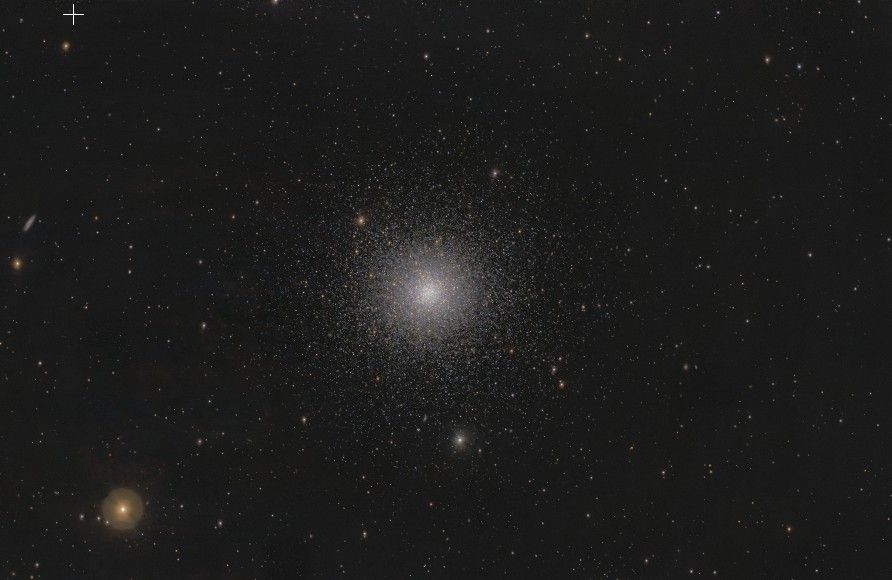 Globular star cluster with Messier 3 with hundreds of thousands stars, 34,000 light years from earth.