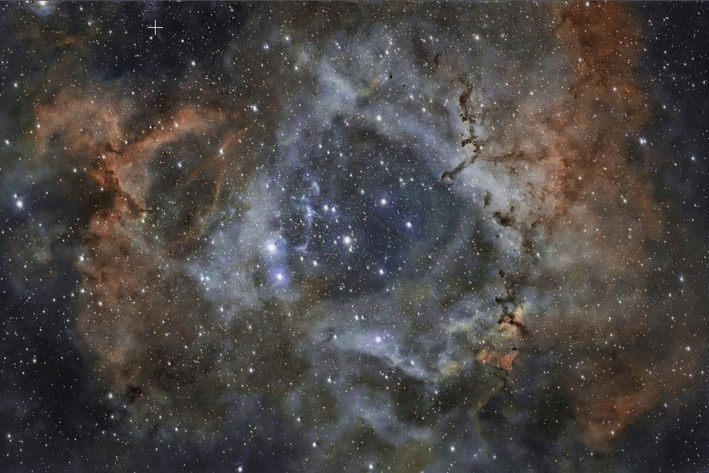 A cluster of a few thousand stars imbedded in a colorful nebulosity in the constellation of Monoceros. Captured with the #Origin smart telescope by #Celestron.